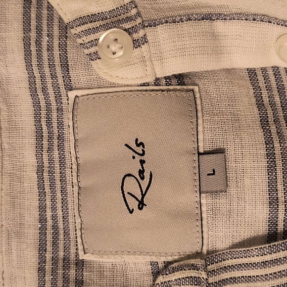 Rails Dress L Linen and Rayon Sleeveless Mini - Picture 8 of 16